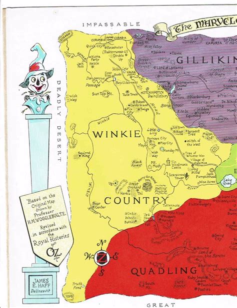 Wizard Of Oz Oziana 1986 1986 Convention Map Munchkin Con