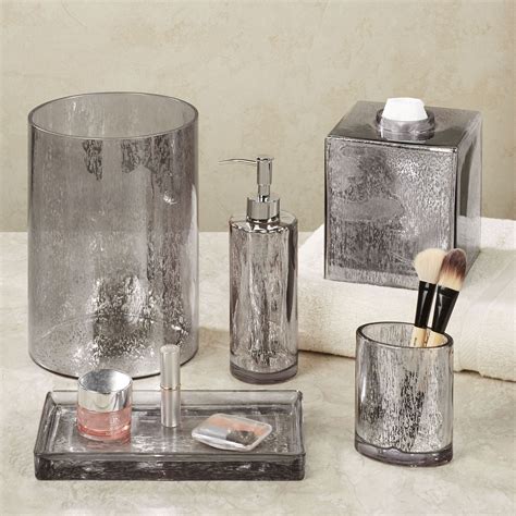 Versailles Silver Mercury Glass Bath Accessories