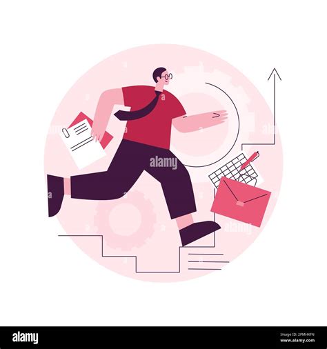 Corporate ladder abstract concept vector illustration. Corporate