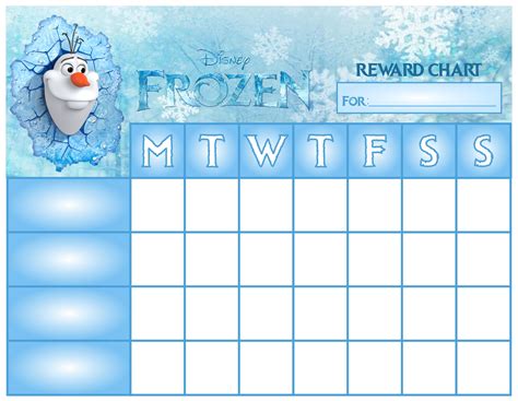 9 Best Images Of Free Printable Frozen Behavior Charts