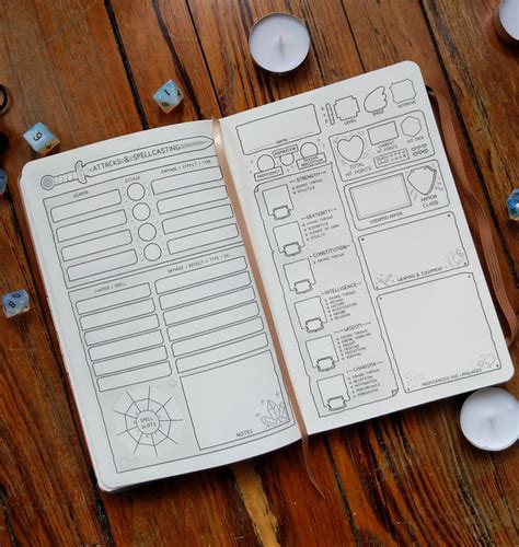 Dandd Tabletop Notebook From Sara Hagstrom In 2021 Dnd Character