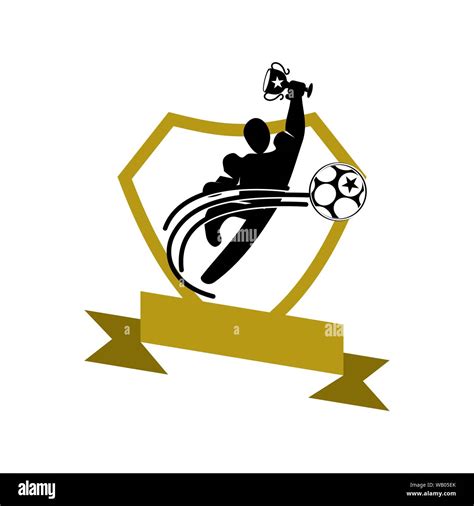 Soccer Football Badge Logo Design Templates Sport Vector Stock Vector