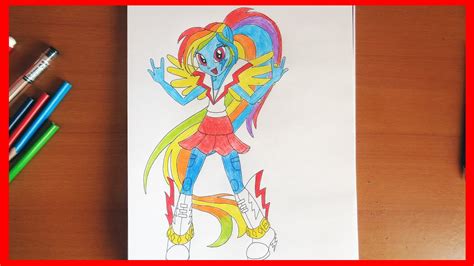 How To Draw Rainbow Dash My Little Pony Equestria Girls Rainbow Rocks