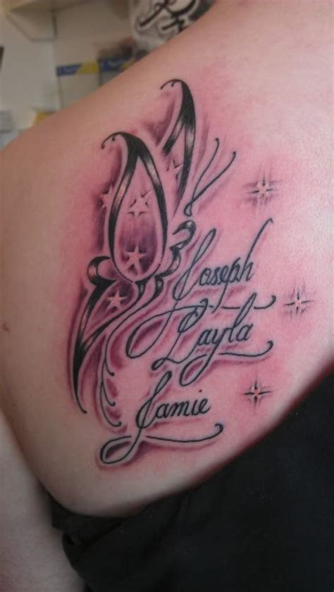Tattoos with kids names are symbolic of the deep bonding that is shared between the parents and the kids. Name tattoos for moms, Tattoos with kids names, Tattoos ...