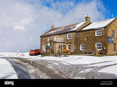 The Tan Hill Inn The Highest Pub In England After A Snowfall North