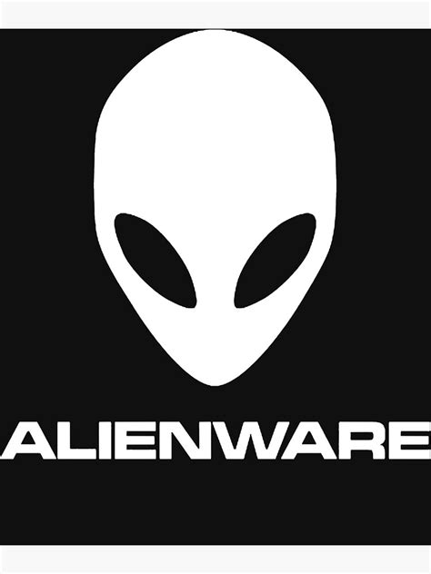 Alienware Dell Gaming Logo White Essential T Shirt Poster For Sale By