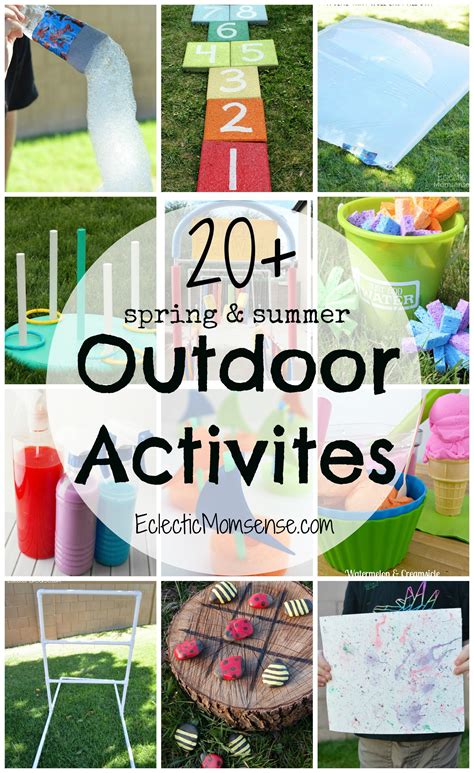 20 Spring And Summer Outdoor Activities For Kids Eclectic Momsense
