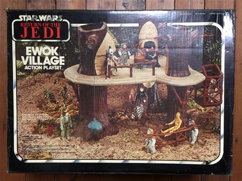 Ewok Village Action Playset Vintage Star Wars Kenner Kenshocollection