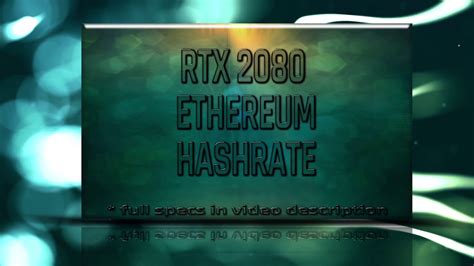 A mining application (claymore miner); RTX 2080 Ethereum mining Hashrate|Power usage AMD RX/R9 ...