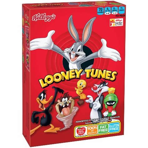 Kelloggs Looney Tunes Assorted Fruit Flavored Snacks 8 Oz Qfc