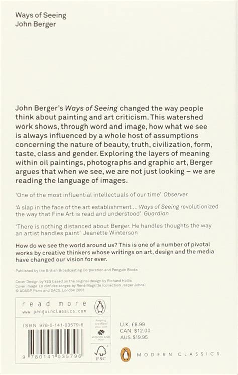 John Berger Ways Of Seeing Summary Chapter 1