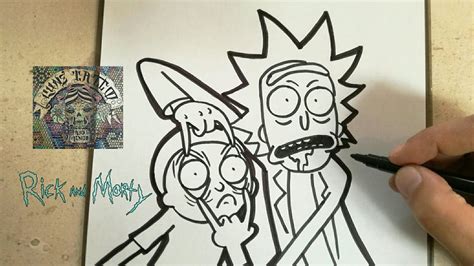 Como Dibujar A Rick Y Morty Rick Y Morty How To Draw Rick And Morty