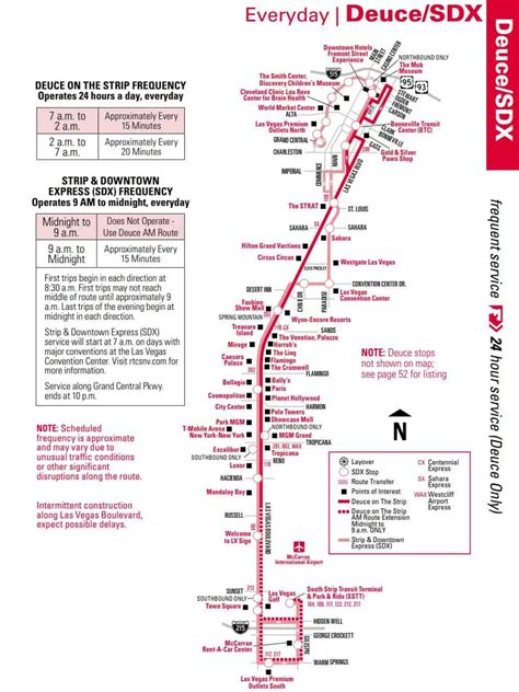 Rtc Transit Bus Route Schedule Stops Map And Fares Las Vegas Nv