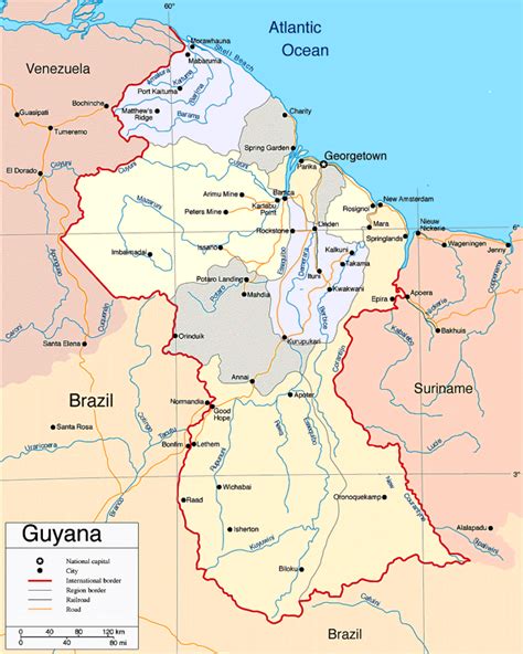 Guiana Guiana Inglesa Bandeira Mapa E Dados Gerais Rotas De Viagem
