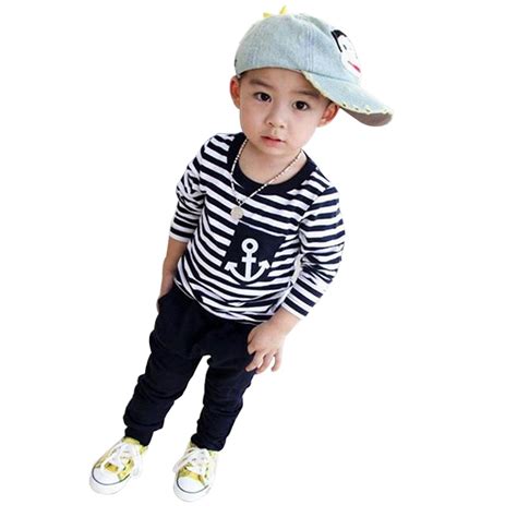 2018 Hot Sale Baby Boy Clothes Spring Kids Clothes Navy