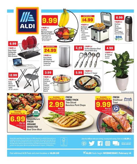 On this page, you may find all the latest offers and special buys for aldi usa. ALDI Weekly Ad February 14 - 20, 2018