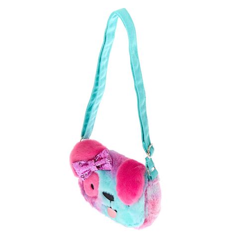 Claires Club Riley The Puppy Crossbody Bag Mint Claires