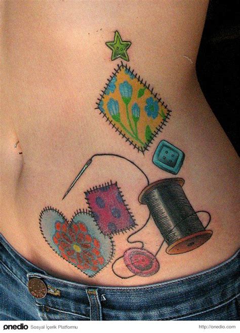 patch tattoo sewing tattoos tattoos quilt tattoo