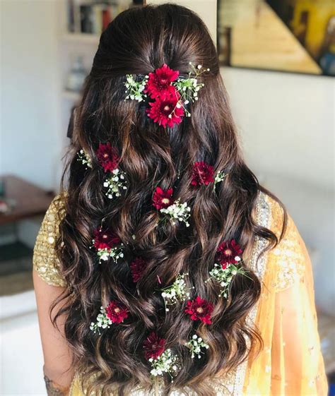 Gorgeous Long Hairstyles For Indian Wedding Party Images