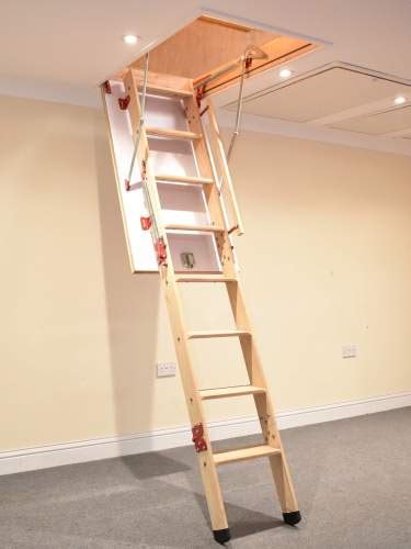 Grand Wooden Loft Ladder In Uk Bps Access Solutions