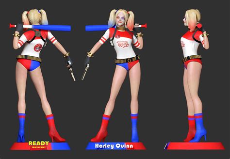 Harley Quinn Modèle 3D prêt à imprimer STL