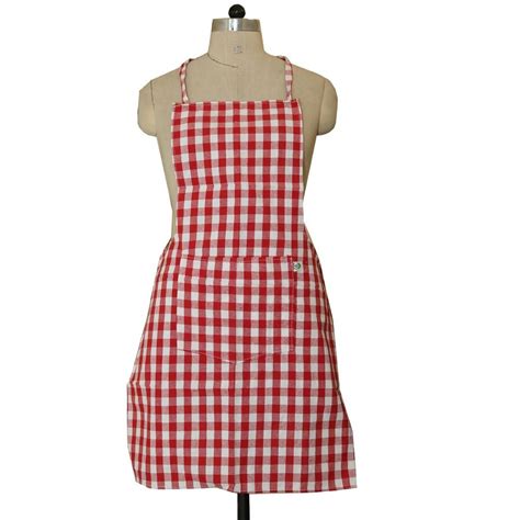 Polyester Red Kitchen Apron Size Large At Rs 60 In Chennai Id 25236560662