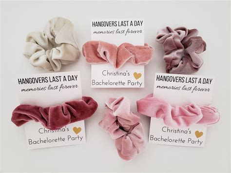 Bachelorette Party Favor Scrunchie Hair Ties To Have And To Hold Your Hair Back