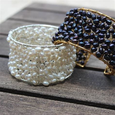 Pearl Cuff Bracelet By Bish Bosh Becca
