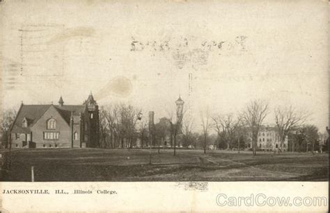 Illinois College Jacksonville Il Postcard