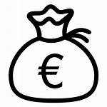 Euro Money Icon Symbol Bag Pound Clipart