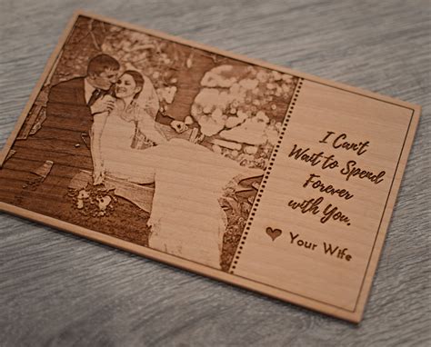 Personalized Photo Wood Greeting Card The Wood Reserve