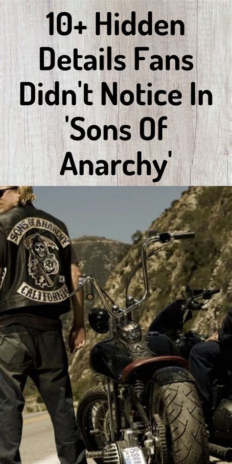 10 Hidden Details Fans Didn T Notice In Sons Of Anarchy Artofit