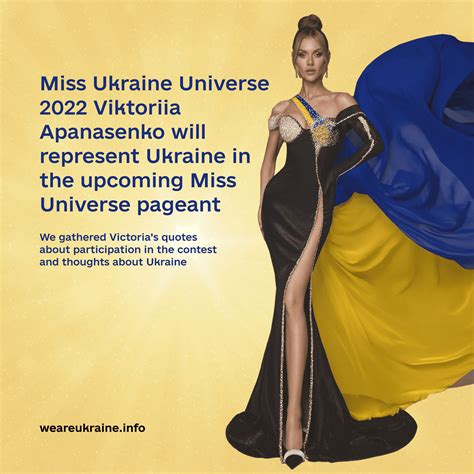 miss ukraine universe 2022 viktoriia apanasenko will represent ukraine in the upcoming miss