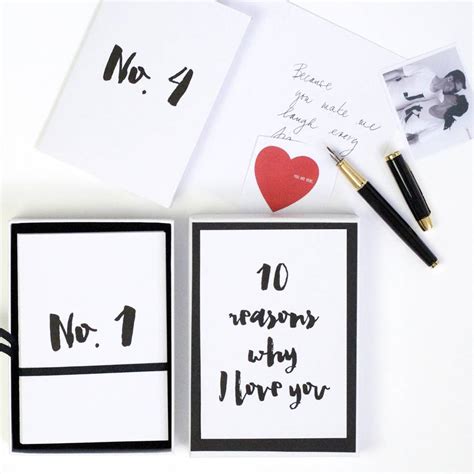 10 Reasons Why I Love You Cards By Sarah And Bendrix