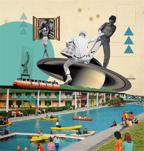 Collage Retro Art Graphic Collage Moderno Vintage Web And App