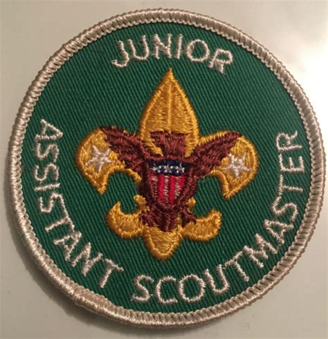 Vintage Boy Scouts Of America Bsa Junior Assistant Scoutmaster Patch
