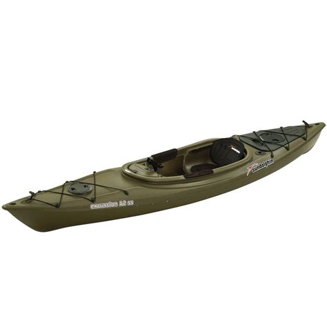 Sun Dolphin Excursion 12 Ft Sit In Fishing Kayak 51845 The Home Depot