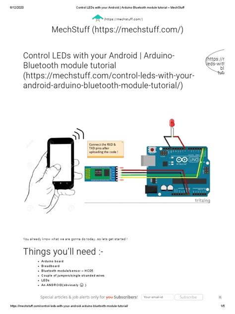 Control Leds With Your Android Arduino Bluetooth Module Tutorial