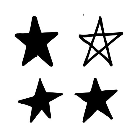 Hand Drawn Star Vector Art Icons And Graphics For Free Download