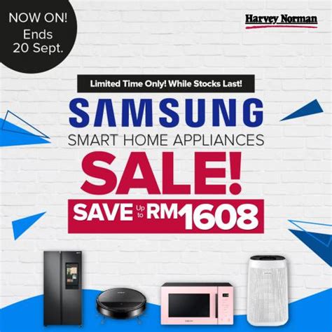 Harvey Norman Samsung Smart Home Appliances Sale Save Up To RM1608