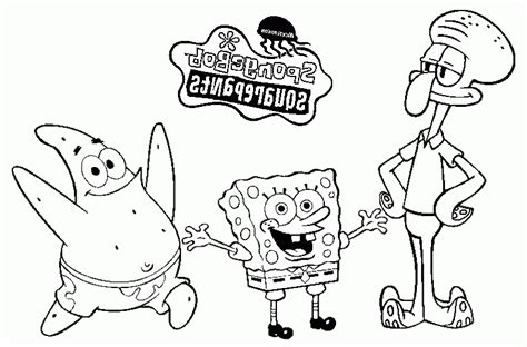 Dibujo Para Colorear De Bob Esponja Los Persojajes Principales My Xxx