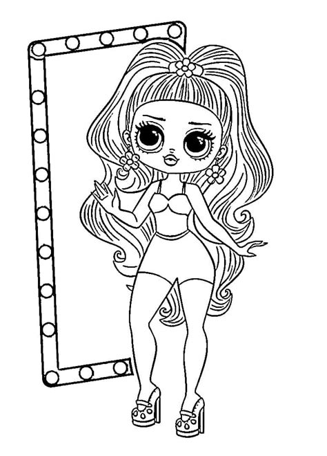Lol Omg Lady Diva Coloring Page