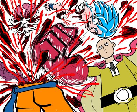Goku Vs Saitamaone Punch Man By Arjundarkangel On Deviantart