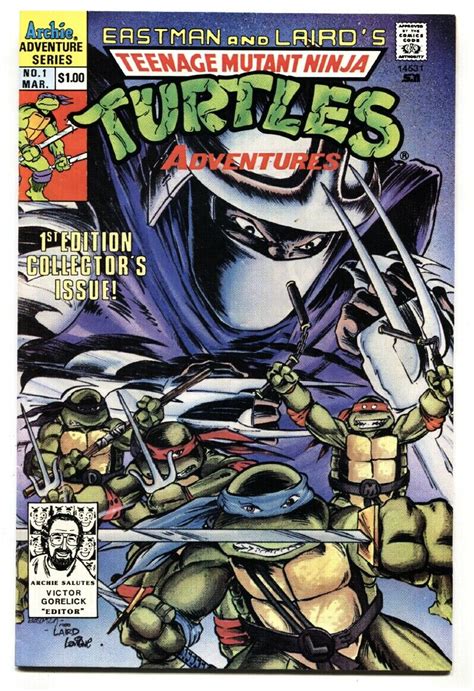 Teenage Mutant Ninja Turtles Adventures 1 First Issue 1989 Comic