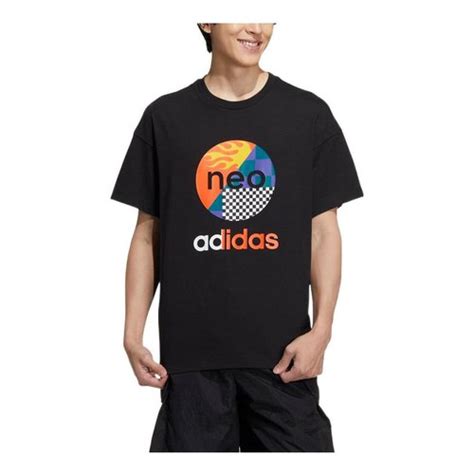 Adidas Neo Logo Printing Round Neck Pullover Short Sleeve T Shirt