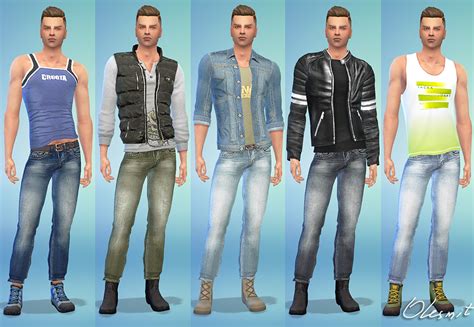 My Sims 4 Blog Diesel Jeans For Males By Olesmit