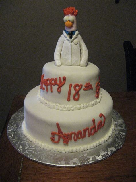 Beaker Muppets 18th Birthday Cake