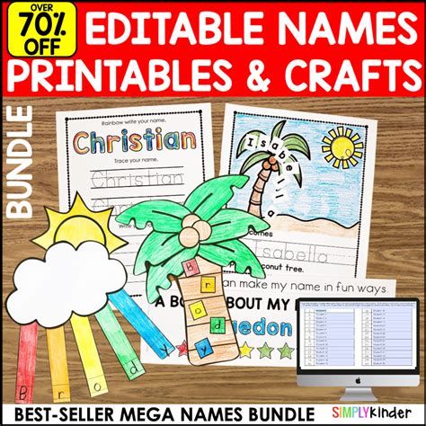 Editable Names Printable Activities And Name Crafts Name Tracing