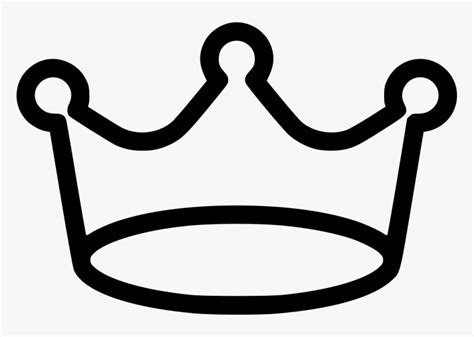 Transparent Crown Outline Clipart Crown Black And White Icon Hd Png