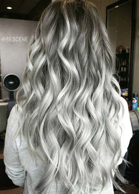 51 cool grey hair colors & tips for going gray. 85 Silver Hair Color Ideas and Tips for Dyeing ...